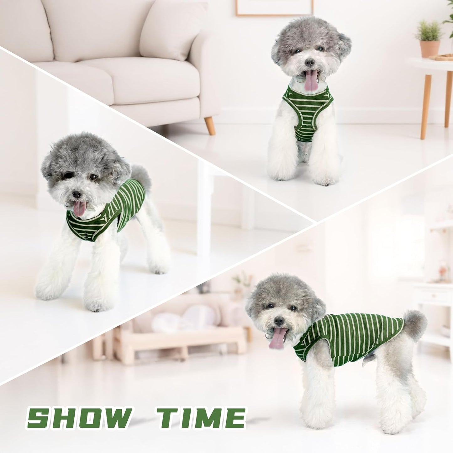 Coohams Lightweight Waffle Knit Dog Shirts - Breathable for Small Breeds