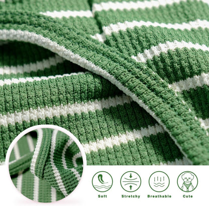 Coohams Lightweight Waffle Knit Dog Shirts - Breathable for Small Breeds