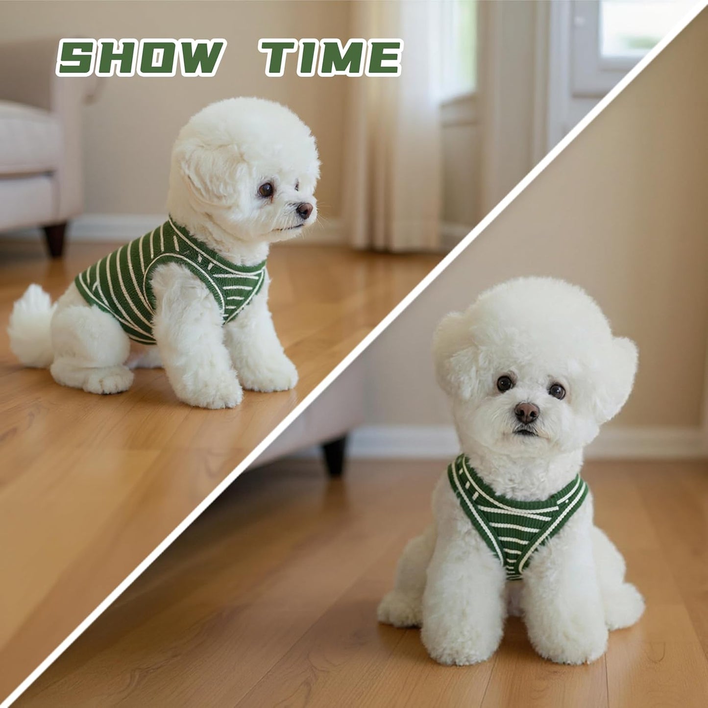 Coohams Lightweight Waffle Knit Dog Shirts - Breathable for Small Breeds