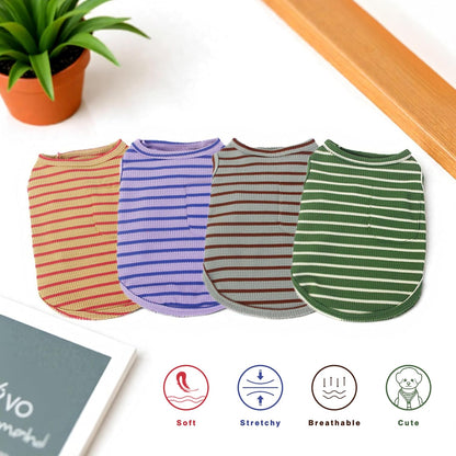 Coohams Lightweight Waffle Knit Dog Shirts in Mixed Colors